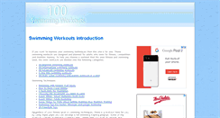 Desktop Screenshot of 100swimmingworkouts.com