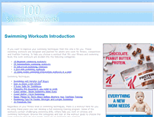 Tablet Screenshot of 100swimmingworkouts.com